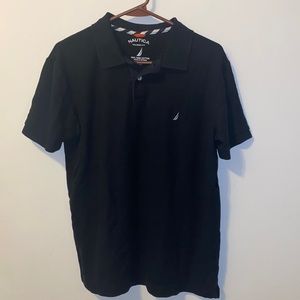 Nautica Men’s Black Polo Shirt Tailored Fit M